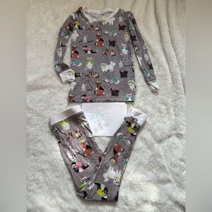 Little Sleepies cozy Gray Cat 3T Kids Pajamas